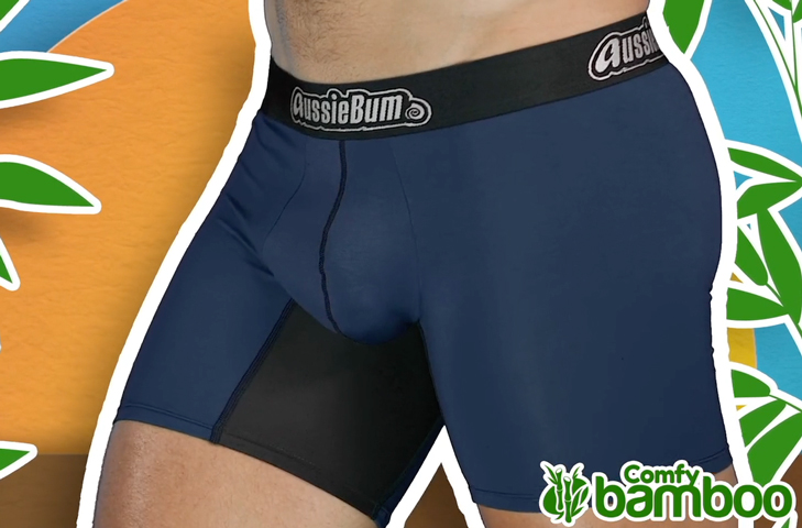 AussieBum Bambusové Boxerky COMFY BAMBOO Navy2